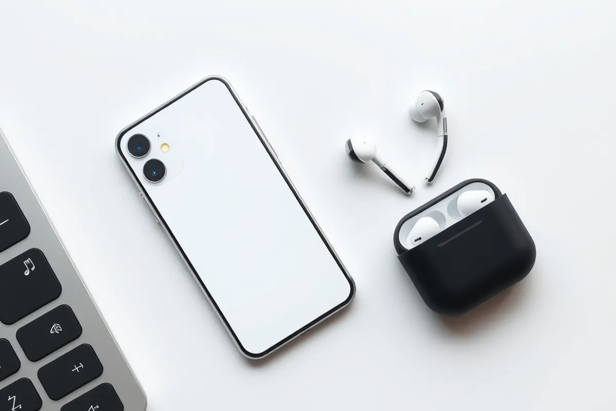 A person comparing two budget smartphones side by side on a desk