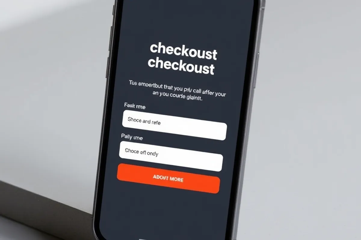 A landing page wireframe with a clear headline and single button